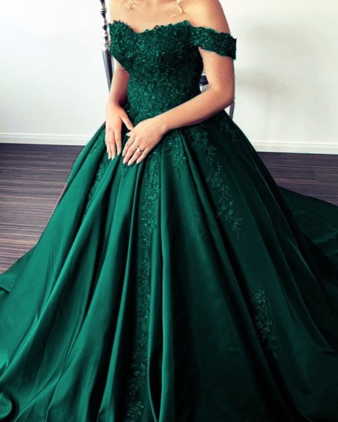 green long prom dress evening dress cg14953