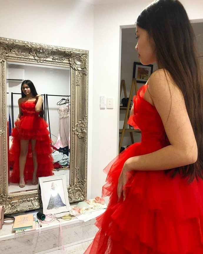 High-Low Prom dress, Long Prom Dress, Long evening dress,prom dresses cg14967