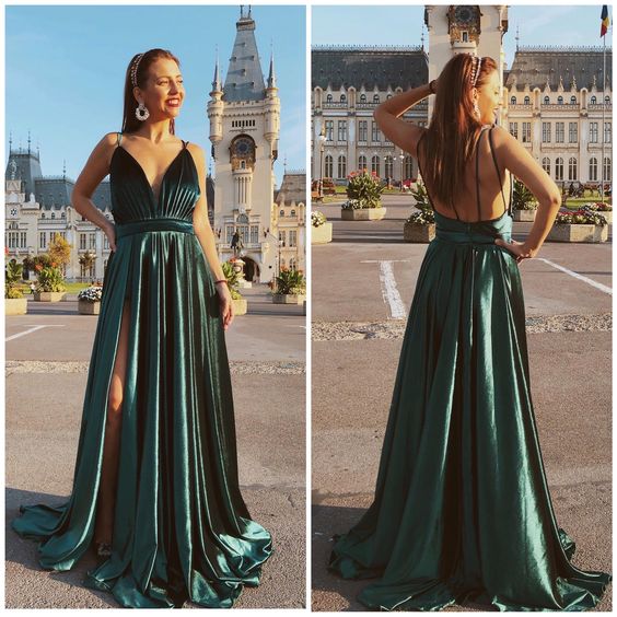 green Beautiful Prom Dresses cg15109