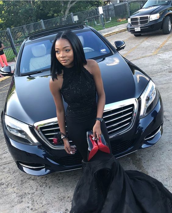 Black Mermaid Long Prom Dress, Sleeveless Prom Dress cg15215