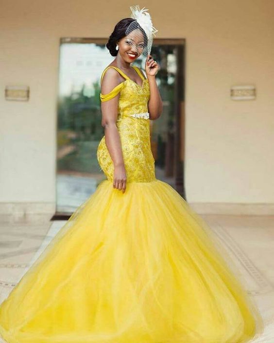 A line lace tulle prom dresses Women's elegant lace dress cg15292