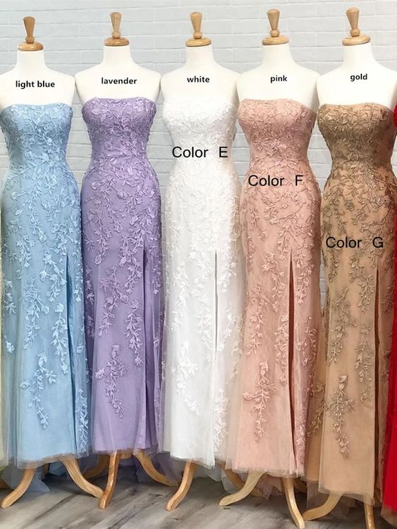 2021 Mermaid Long Prom Dresses with Appliques and Beading Fashion Formal Dress With Slit cg15392