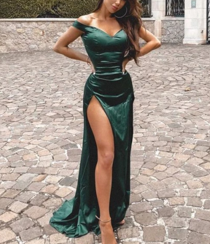 Mermaid Prom Dress For Teens, Off The Shoulder Prom Dresses, Graduation School Party Gown cg15556