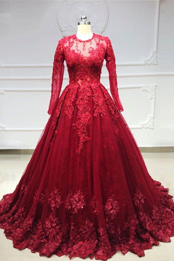Burgundy lace prom dresses cg15642