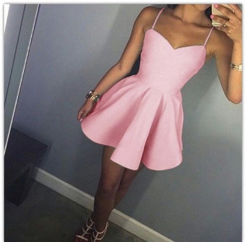 pink short Homecoming Dresses cg15646
