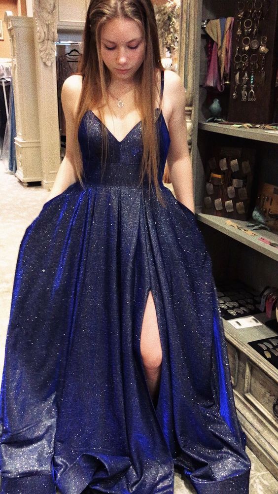 navy blue Prom Dress Women Dresses cg15649