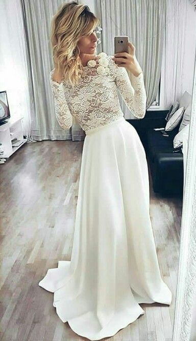 A-line lace long formal dress prom dress cg15668