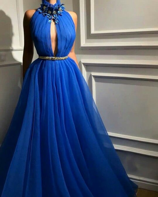 Blue Long Prom Dress Formal Evening Dresses cg15717