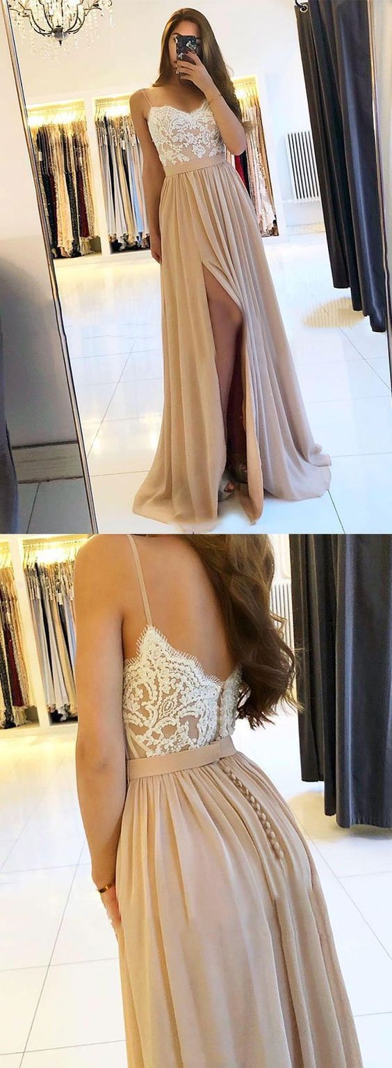 champagne prom dresses 2021 lace applique elegant prom gown cg15773
