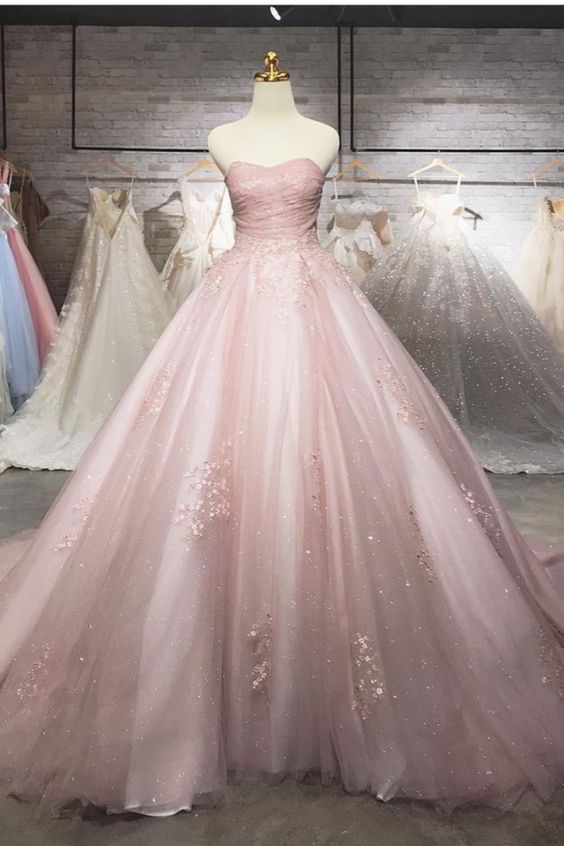Elegant Mauve Pink Wedding Dress prom gown cg15855