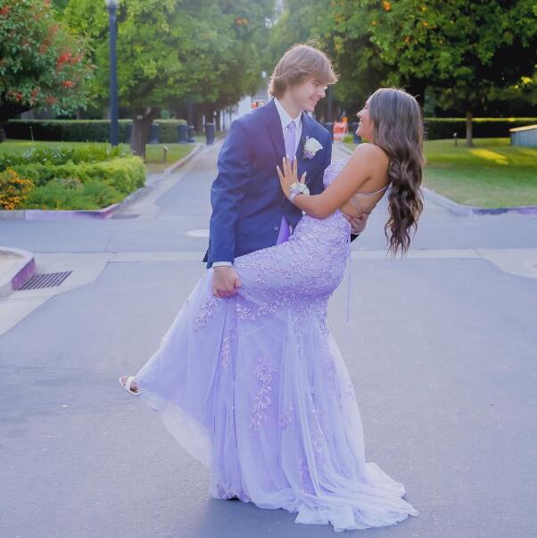 Lace Mermaid Long Prom Dress cg15874