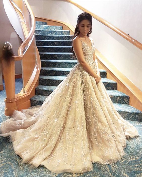 elegant long evening gown Prom Dress, cg16019