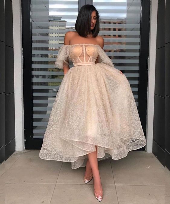 Tulle New Prom Dresses cg16073