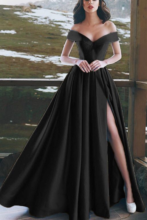 Black evening dress long | Prom dresses cg16095