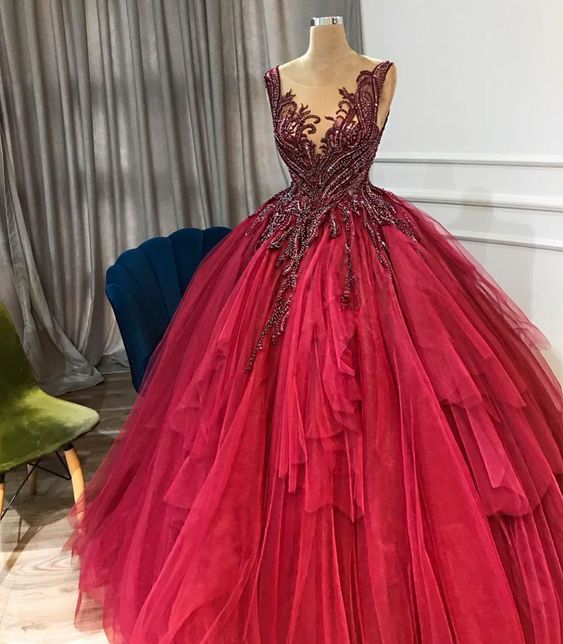 Gorgeous beaded princess dream wedding dress prom dress cg16133