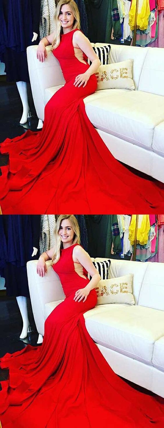 Long red prom dresses,elegant prom dresses   cg16285