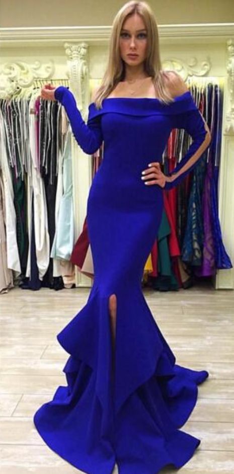 Sexy Slit Evening Dresss, Sexy Long Prom Dress cg16343