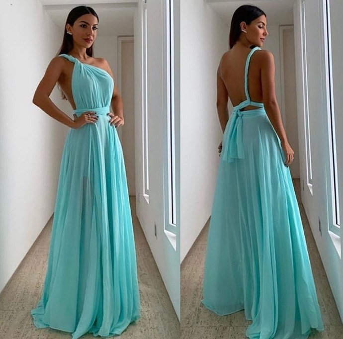 Sexy One Shoulder A-Line Prom Dresses,Long Prom Dresses,Cheap Prom Dresses cg16433