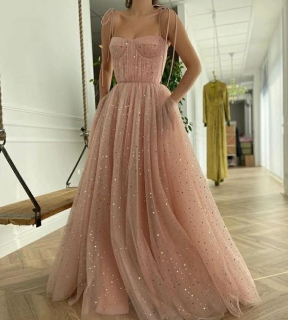 romantic pink long Prom Dress cg16462