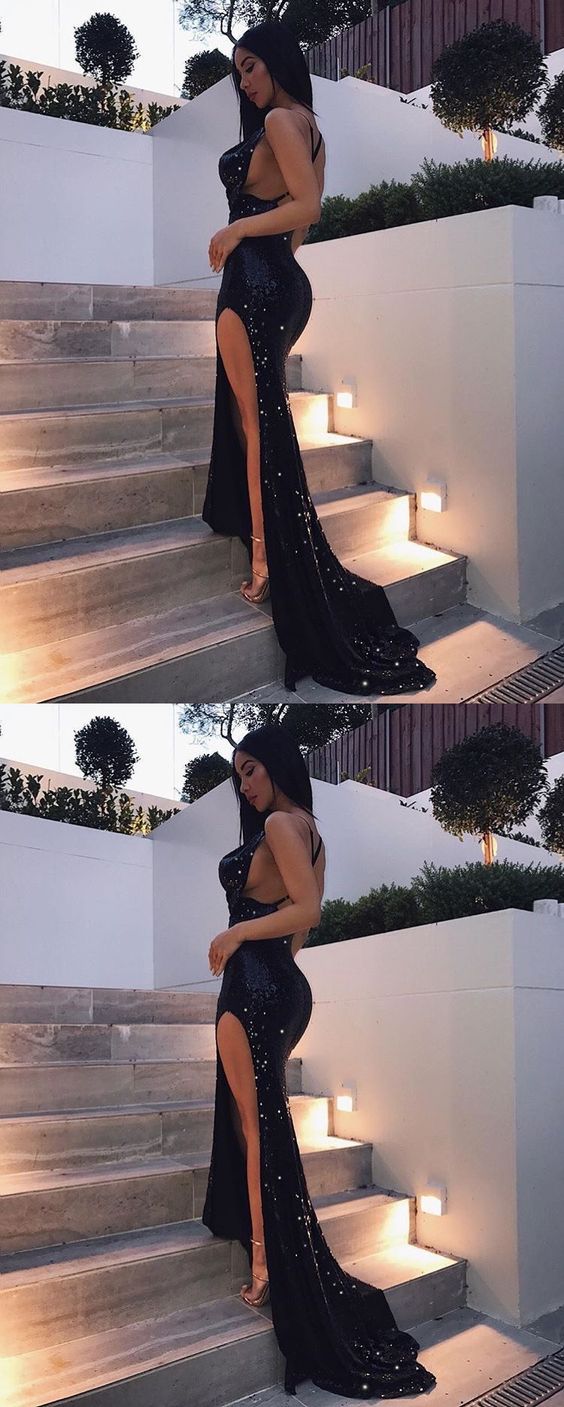 Long Prom Dresses Evening Dress with Side Slit cg16528