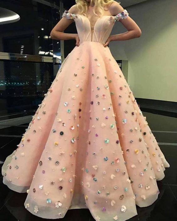 Appliques Long Wedding Dress Prom Dress cg16583