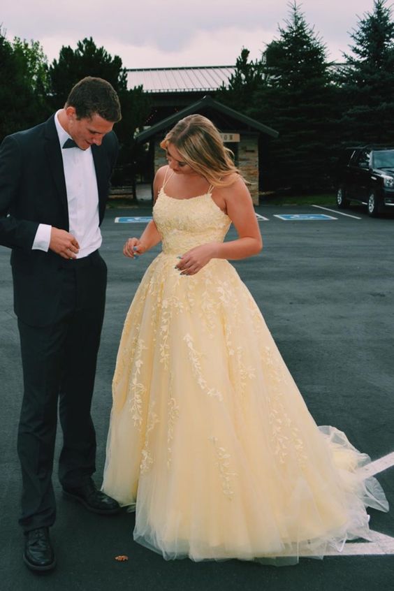 yellow Prom Dresses long Evening Dresses cg16591