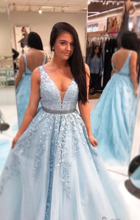 Ball Gown Long Prom Dress With Applique and Beading,Fashion School Dance Dress Sweet 16 Quinceanera Dress cg16602