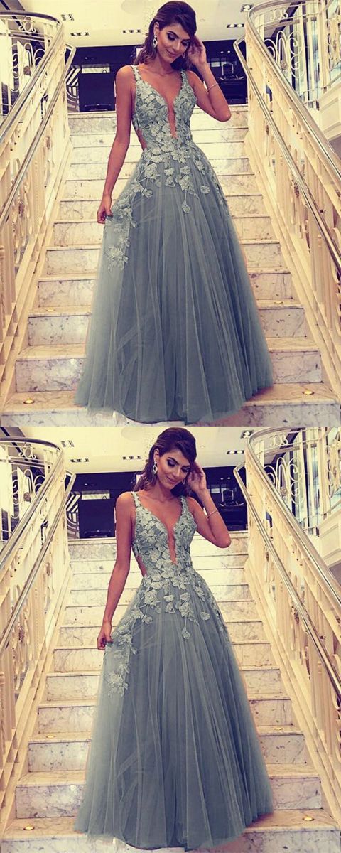 Princess Prom Dresses Elegant Silver Evening Dresses cg16908