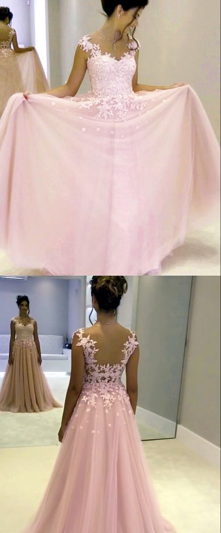 Princess Prom Dresses Pink Tulle Formal Dresses cg16909