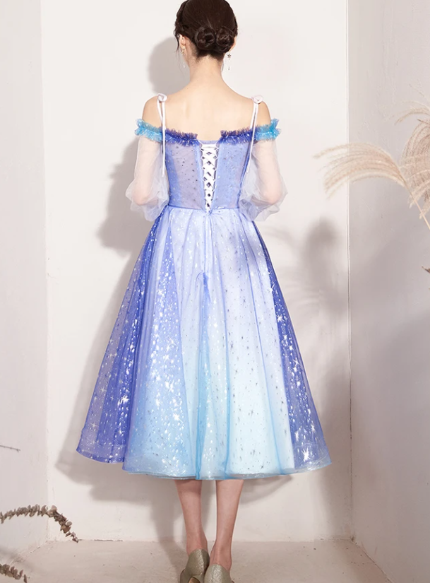 Off Shoulder Tulle Homecoming Dress cg17059