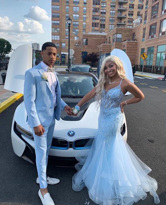 V-Neck Mermaid Long Prom Dress cg17083