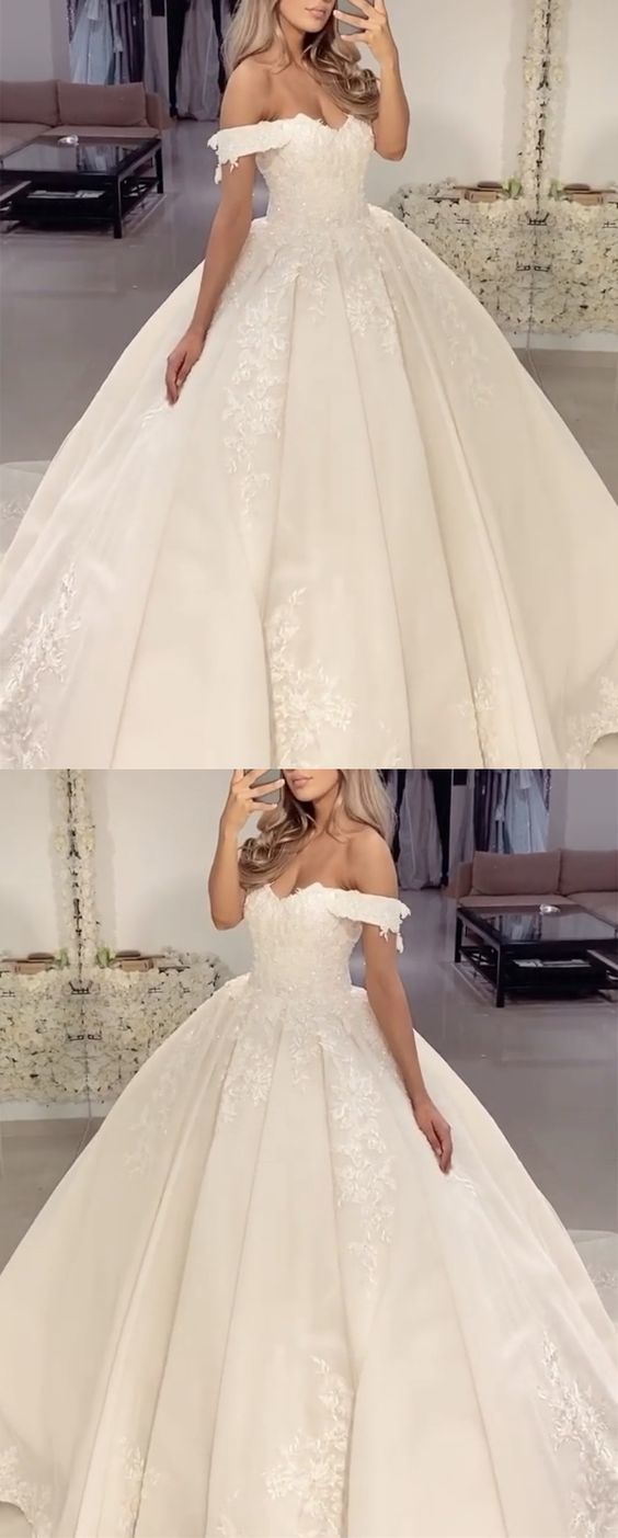 Off The Shoulder White Lace Prom Dress cg17148