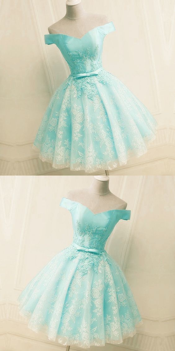 A-line Homecoming Dresses With Lace Appliques cg17481