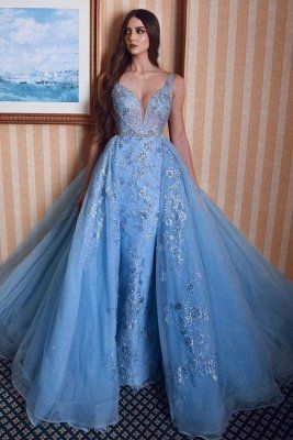 sexy blue long Prom Dress, evening Dress cg17556