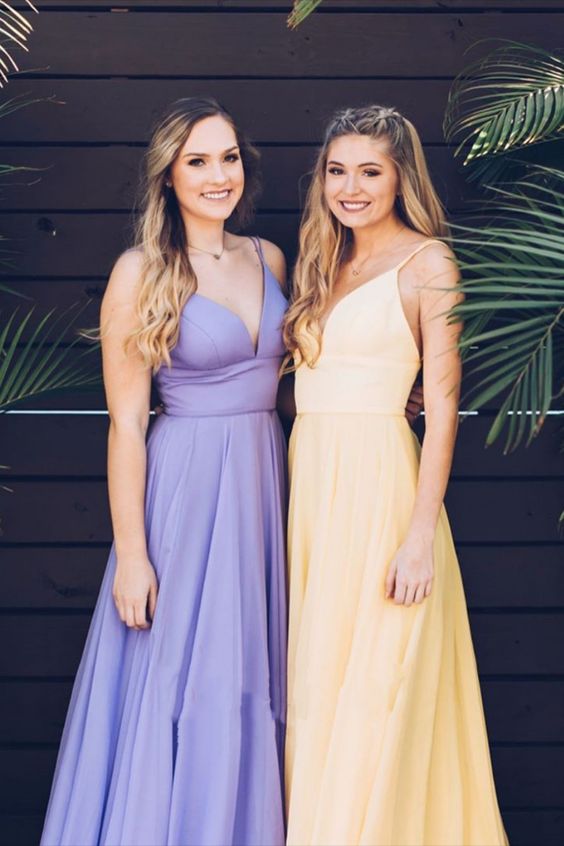 Simple A-line Long Prom Dresses cg17578