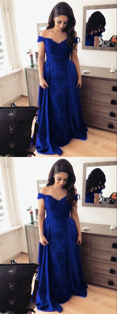 royal blue mermaid prom dresses cg17886