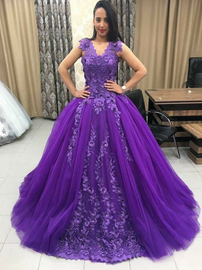 purple ball gown prom dresses cg17894