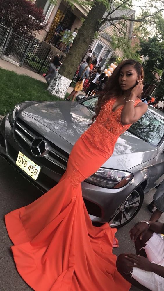 mermaid unique long Evening prom Dress cg18098