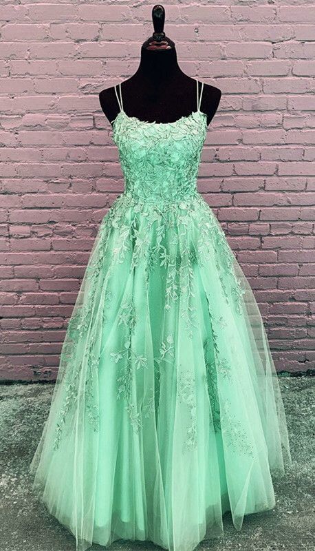 Elegant Prom Dresses Ball Gown Tulle Floor Length Lace Embroidery cg18122