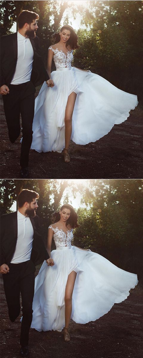 Elegant beach wedding dresses prom gown cg18255