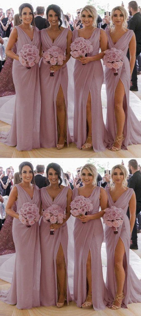 mauve pink bridesmaid dress prom dress cg18335