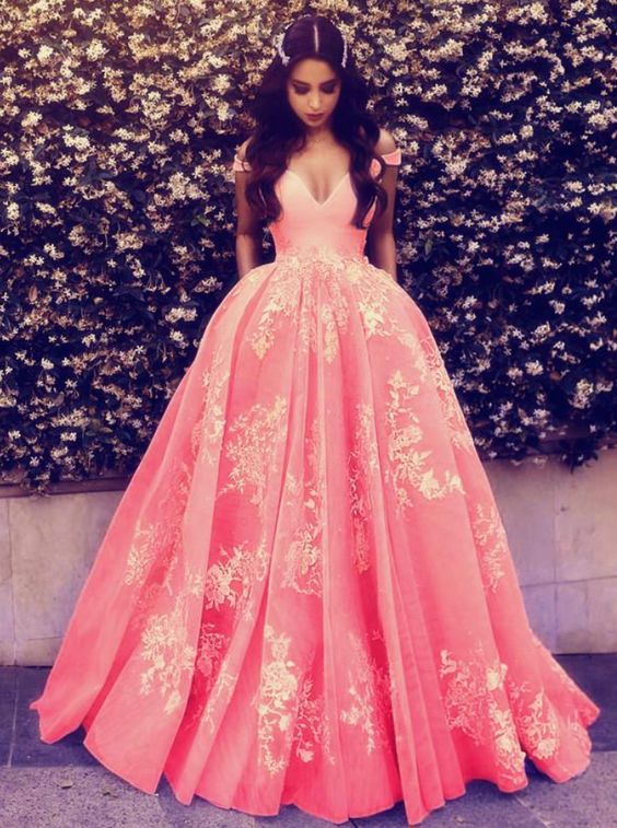 long prom dress formal dress with sweep train cg18375