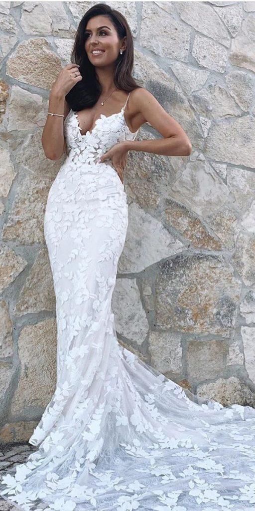 Trumpet Fancy & Romantic Lace Prom Dress cg18607