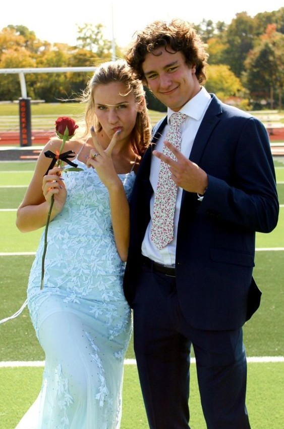 Light Blue Lace Mermaid Long Prom Dress cg18612