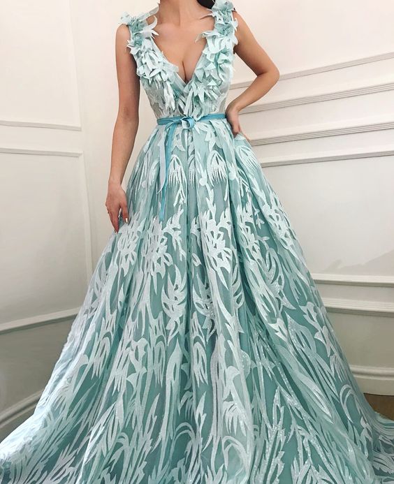 Charming A-Line Prom Evening Dresses, Princess Gown cg18765