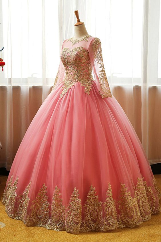 ball gown prom dress pink cg18881
