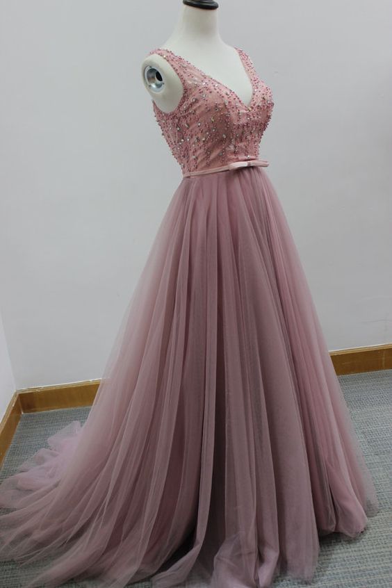 New Arrival V Neck Prom Dress,Backless Prom Dress,Sexy Evening Dress,Formal Evening Gown cg19228
