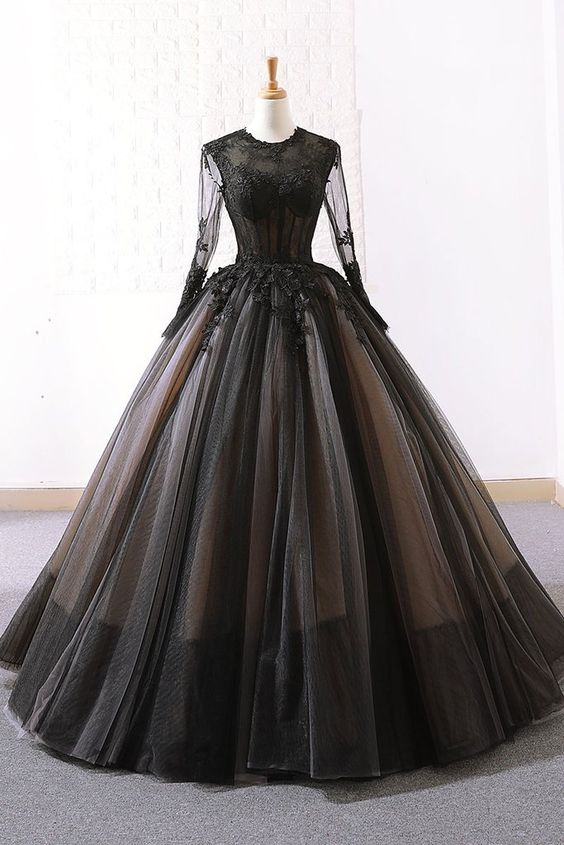 long black ball gown evening dress Prom Dresses cg19285