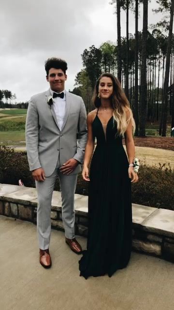 Black long evening dress prom dress cg19335