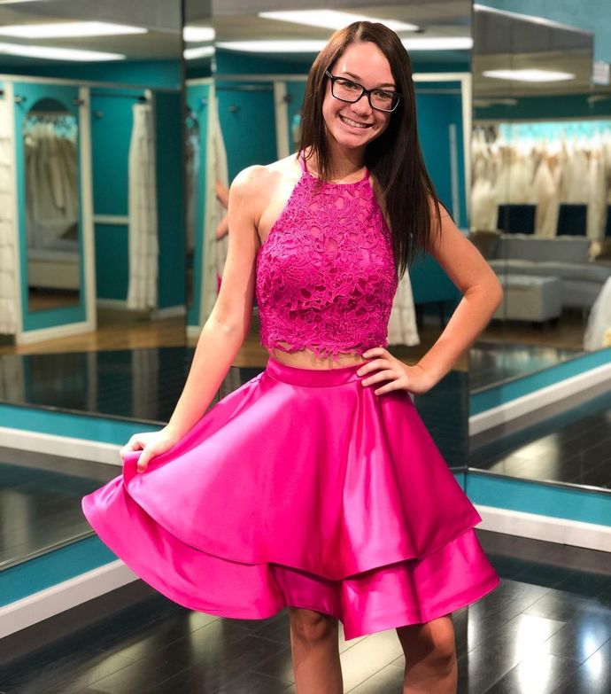 Cute O-Neck A-Line Homecoming Dresses cg19645